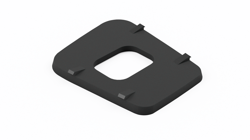 BMW E36 shift boot delete cover 3MF file back view