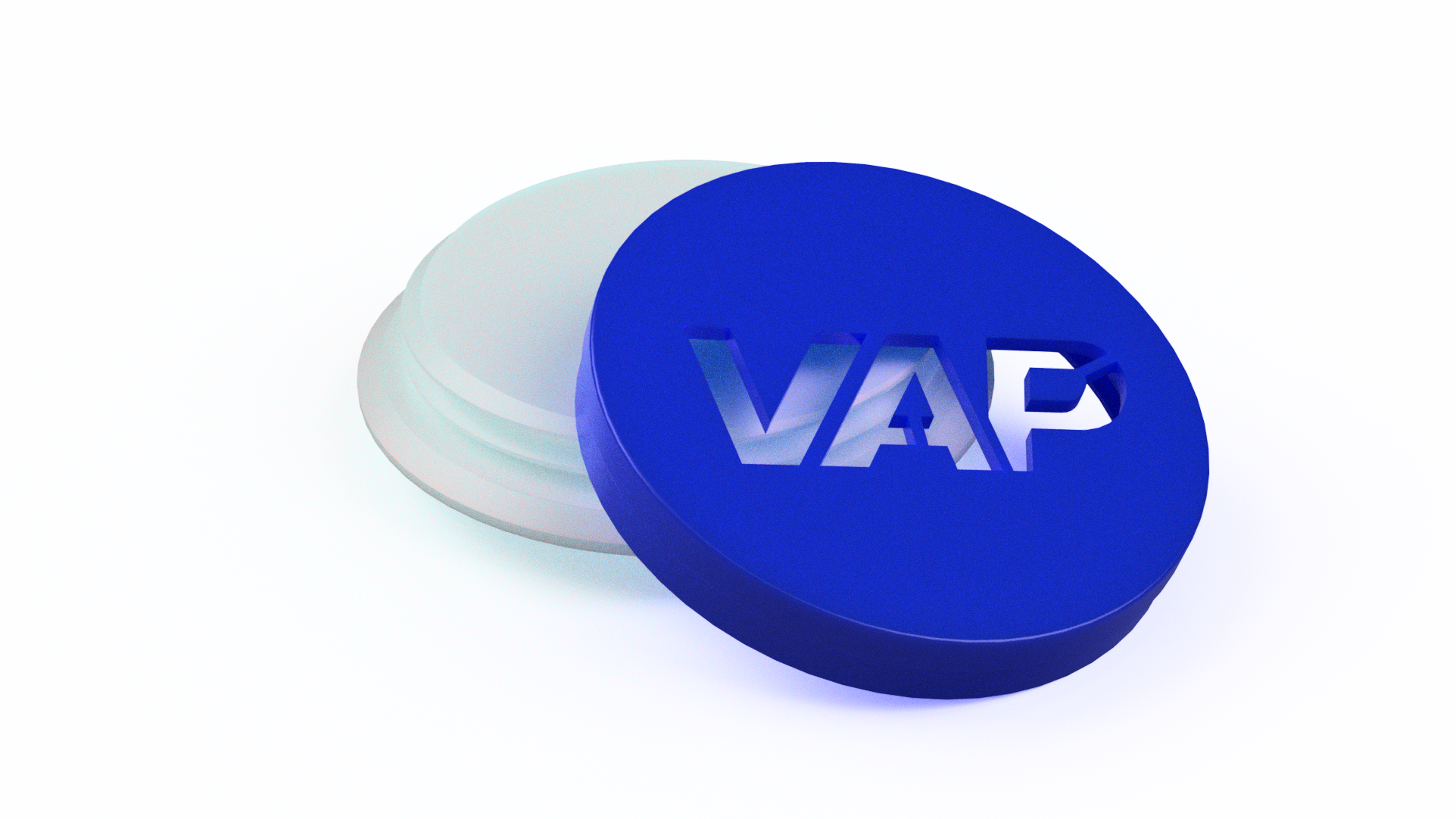 VAP 68mm wheel center cap 3MF file motorsport render