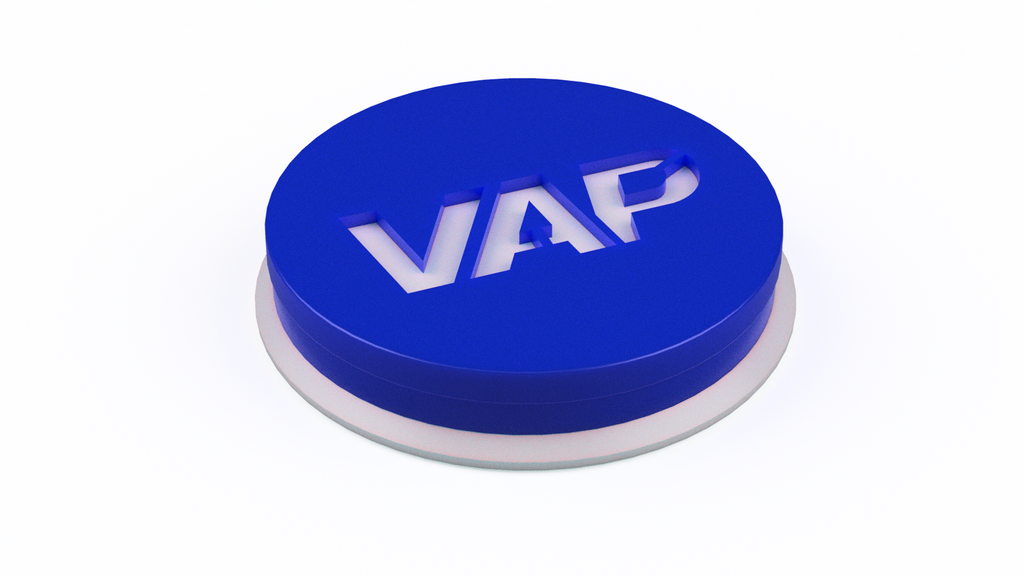 VAP 68mm wheel center cap 3MF file closed view