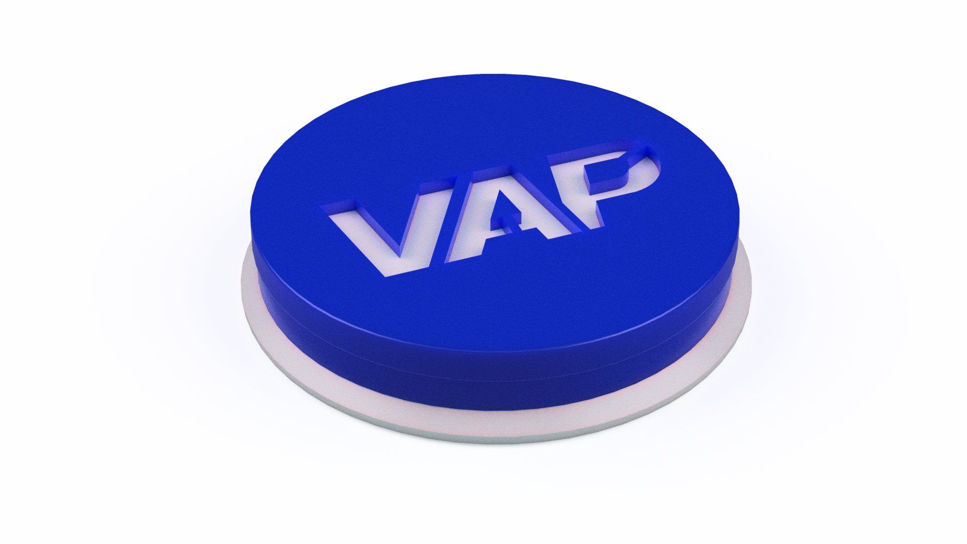 VAP 68mm wheel center cap 3MF file closed view