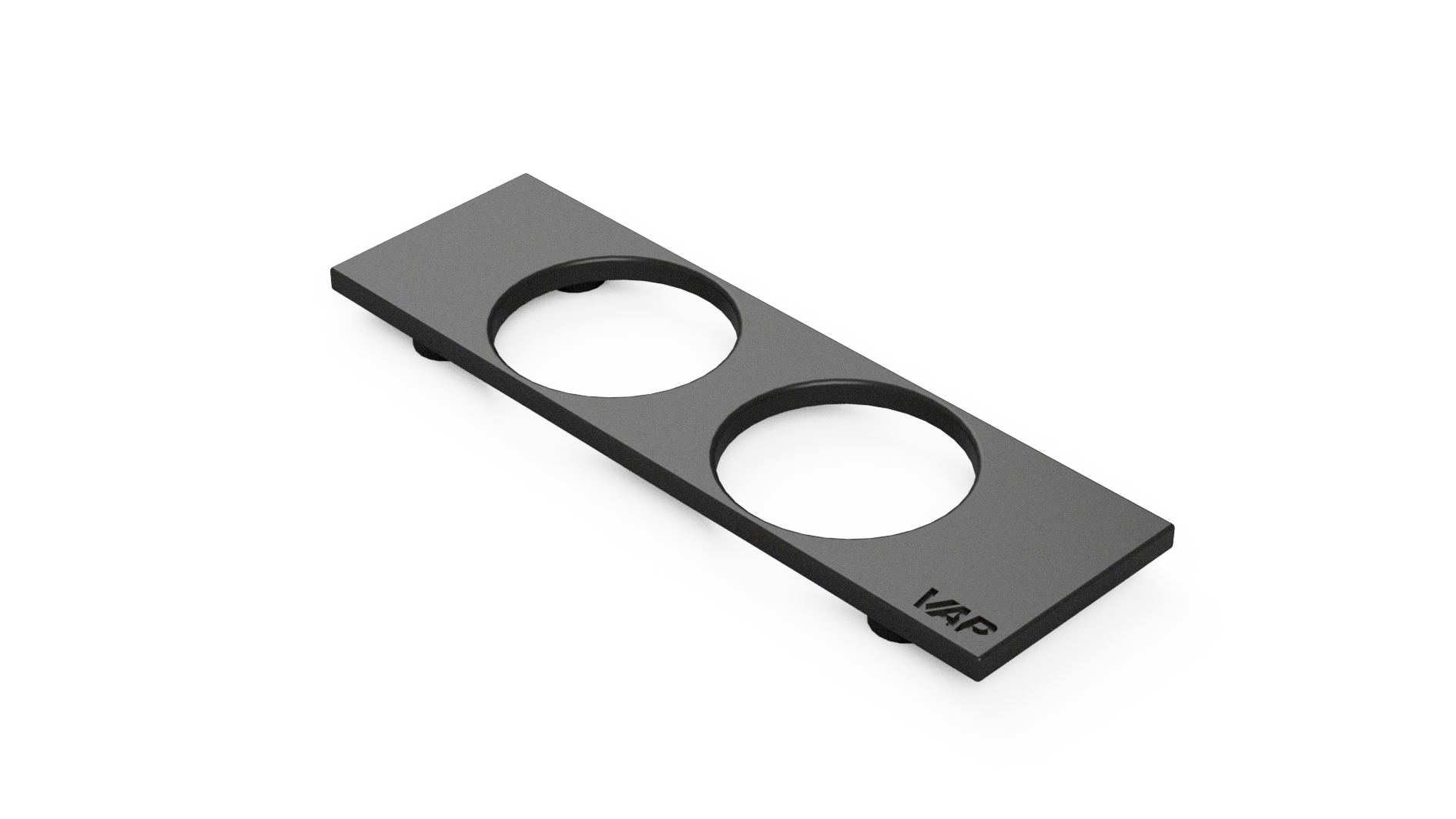 BMW E36 DIN radio plate 2x 52mm gauge face render