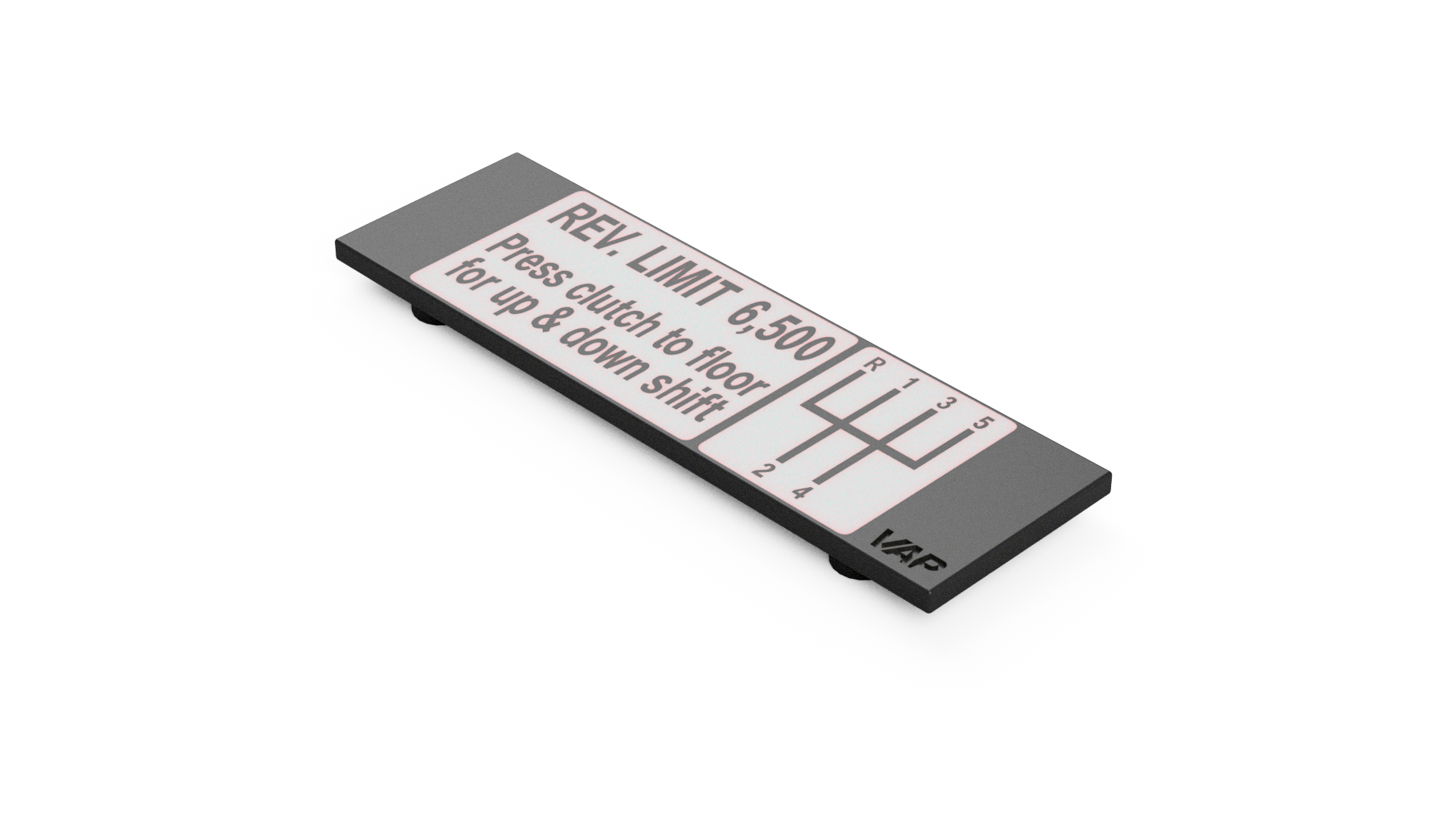BMW E36 DIN radio plate motorsport safety label face render