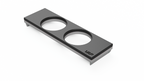 BMW E36 DIN radio plate 3MF file assembled stack view