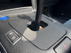 BMW E36 shift boot delete cover fitment detail in interior
