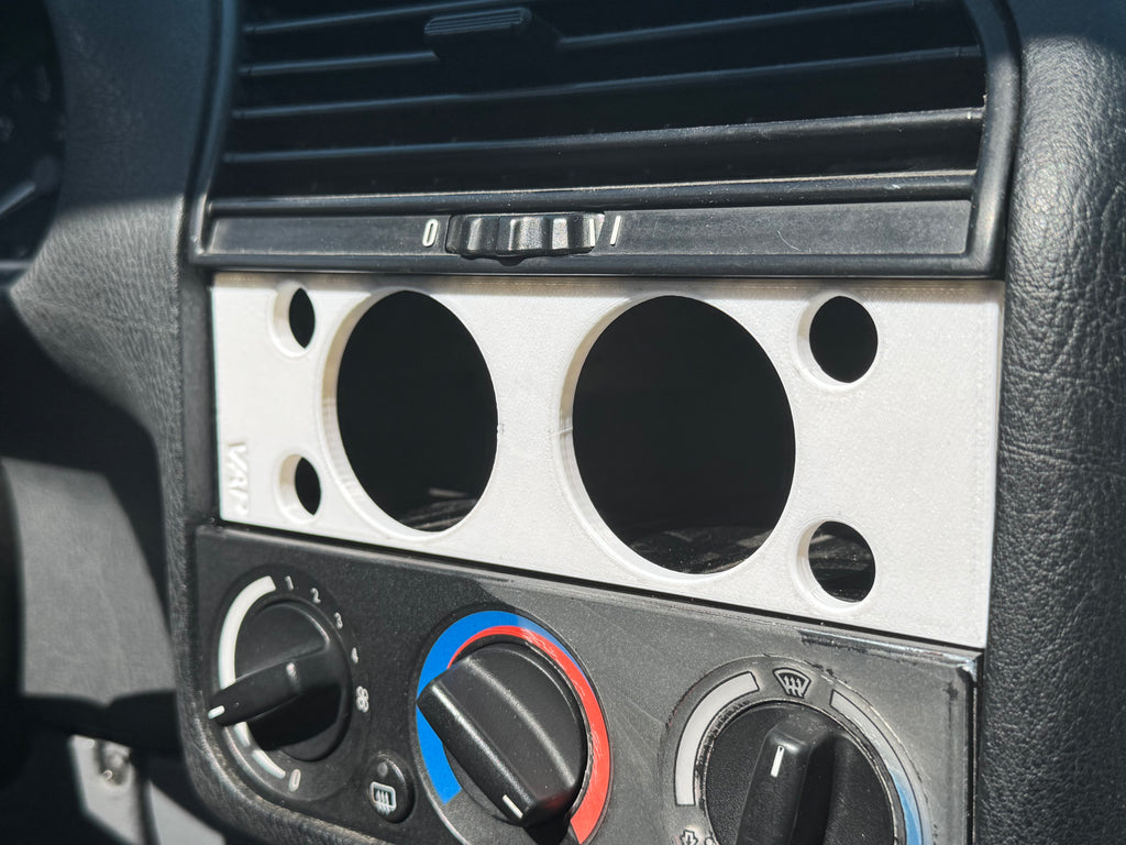BMW E36 DIN radio plate real fitment photo