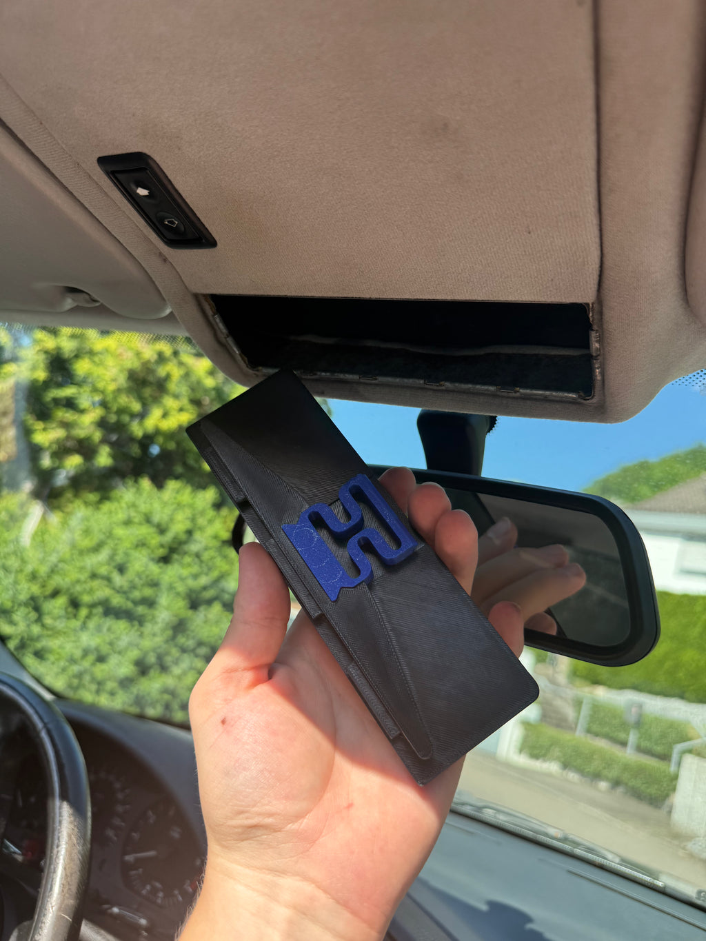 BMW E36 map light delete fitment detail photo