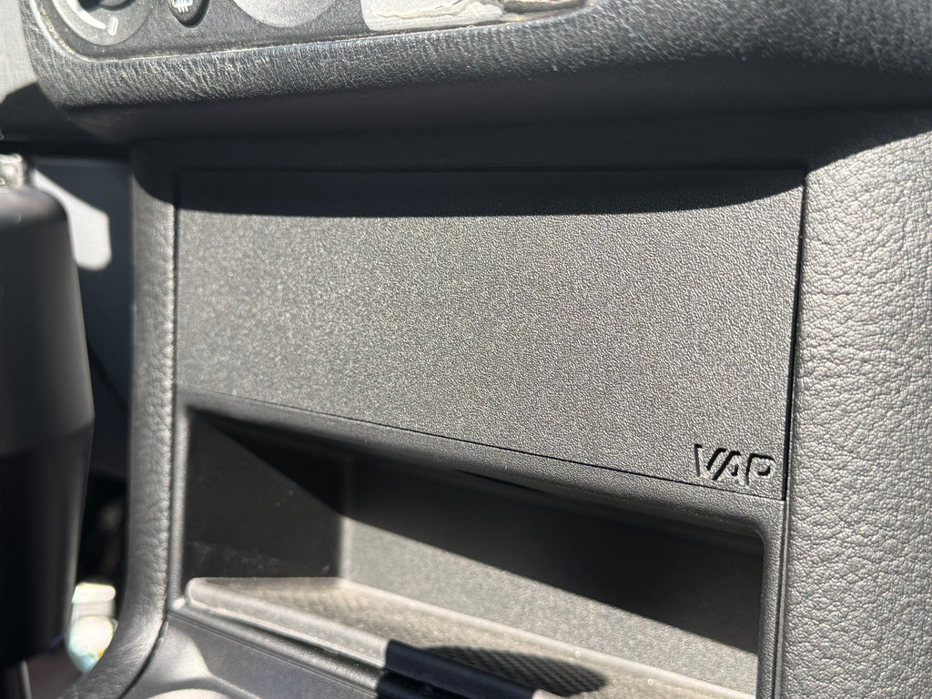 BMW E36 console gauge face installed detail photo