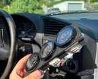 BMW E36 52mm console gauge face installed in center console