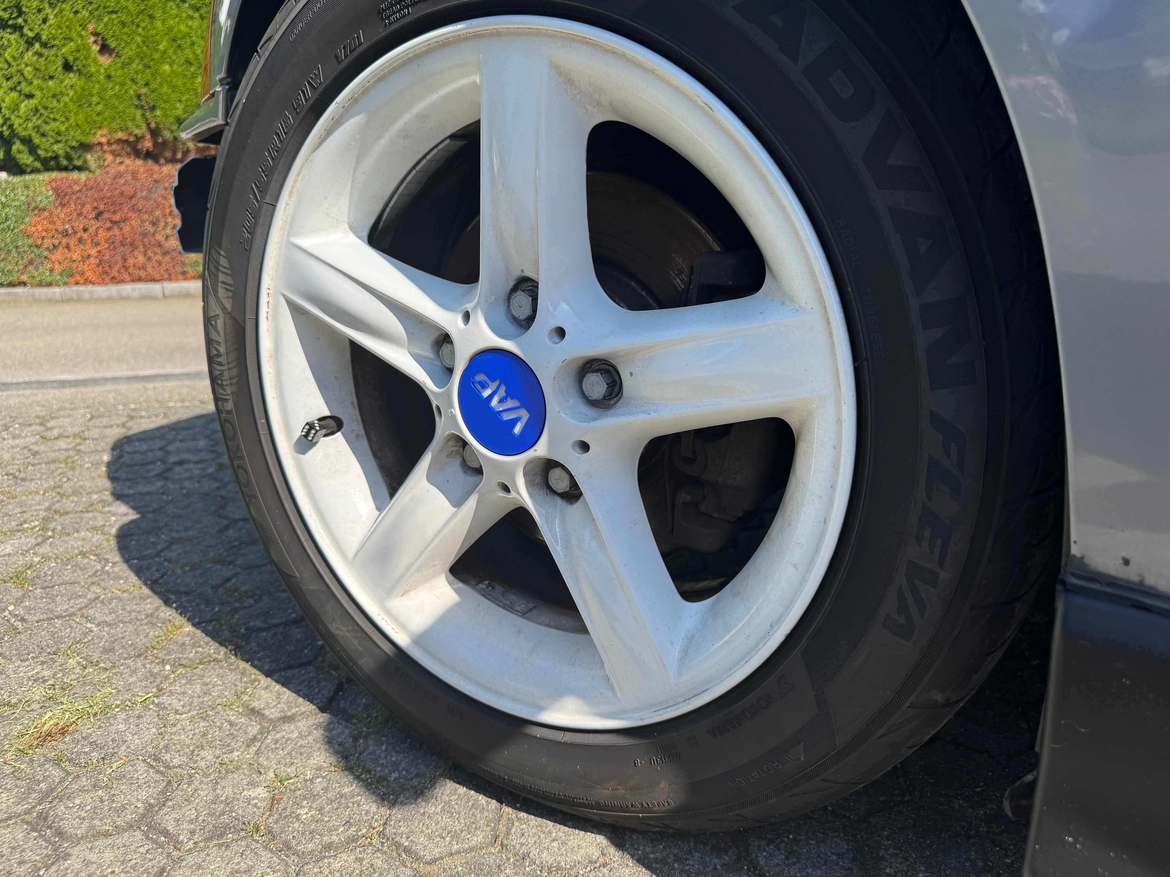 VAP 68mm wheel center cap mounted on wheel photo