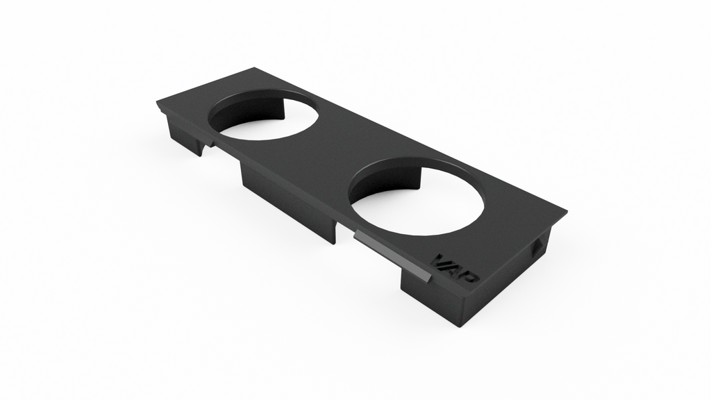 BMW E36 2x 52mm console gauge face 3MF file render