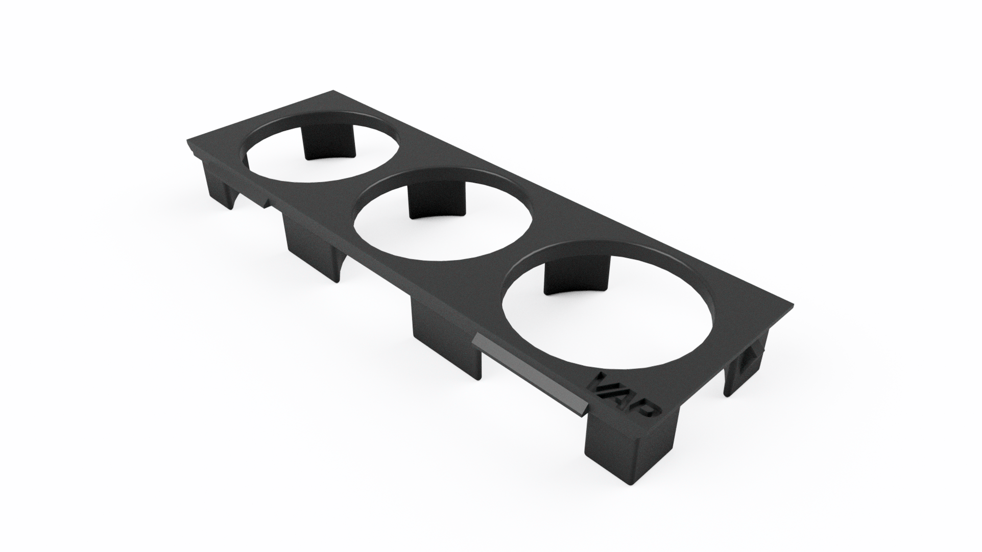 BMW E36 3x 52mm console gauge face 3MF file render