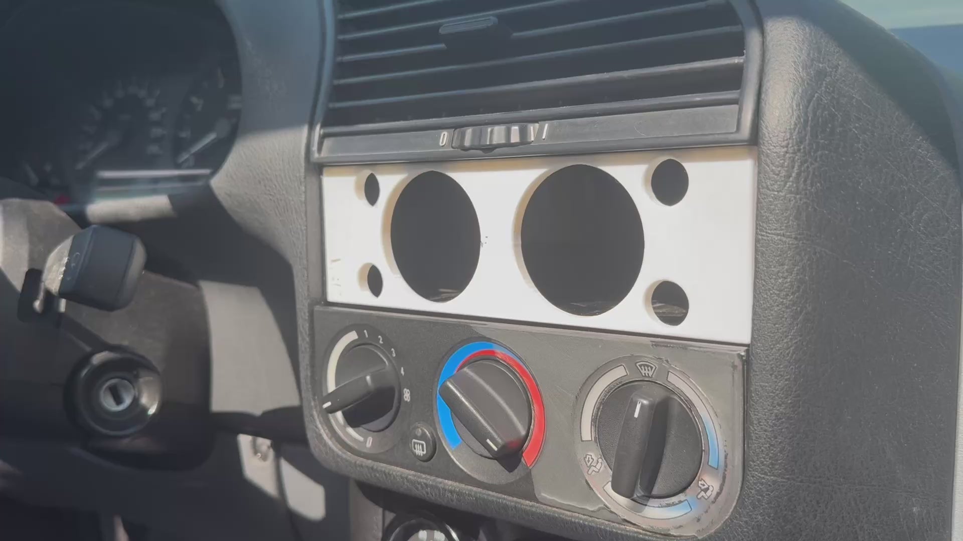 BMW E36 DIN radio plate installation and fitment video